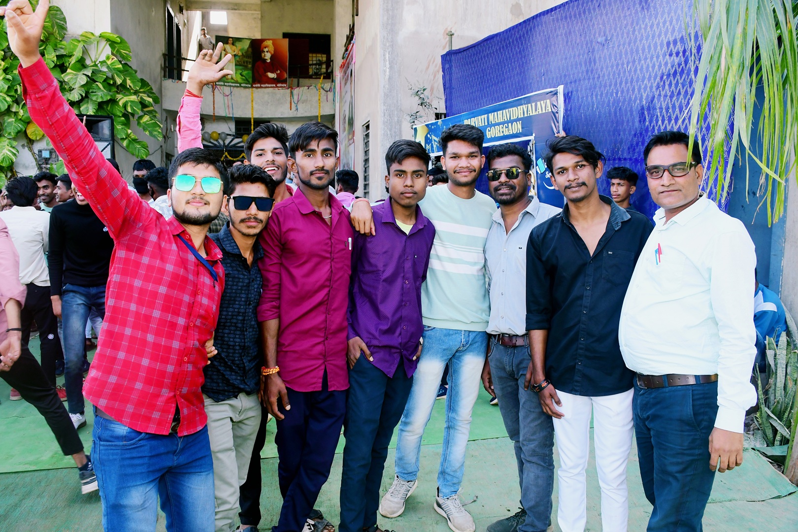 Students in ceremony